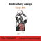Michael Jordan Embroidery Design Basket 0