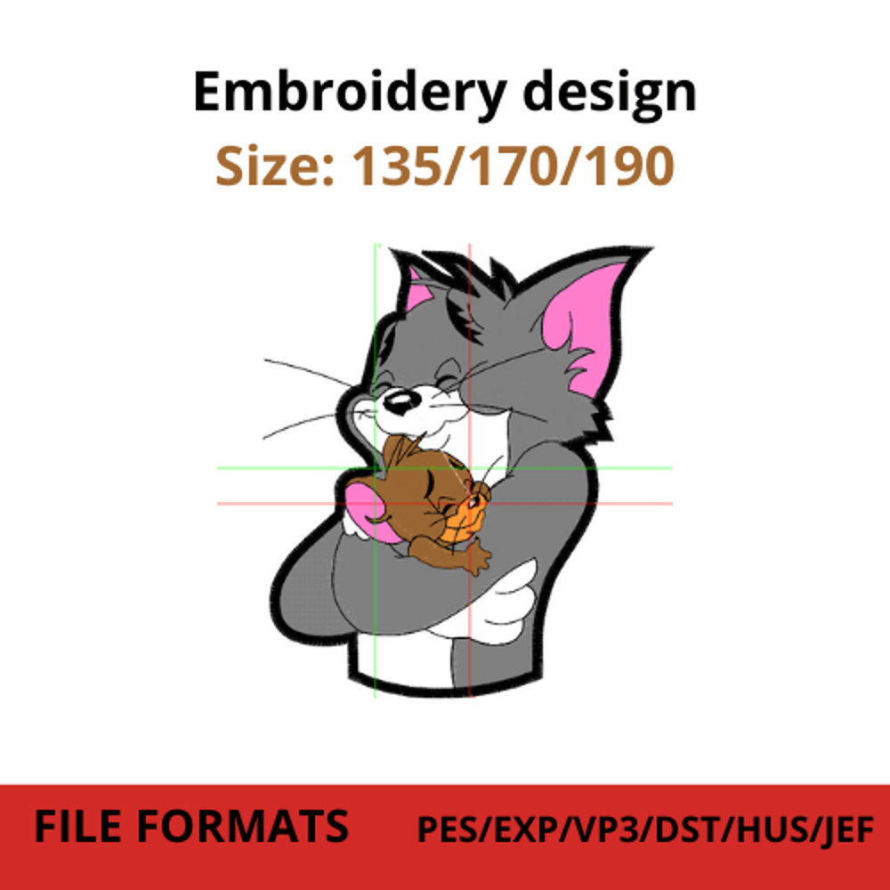 Tom Jerry Embroidery Designn 0