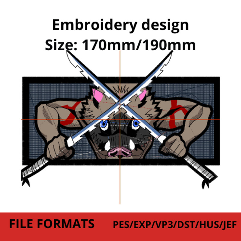 Inosuke Embroidery Designn 0