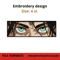 Eren Eyes Embroidery Design 0