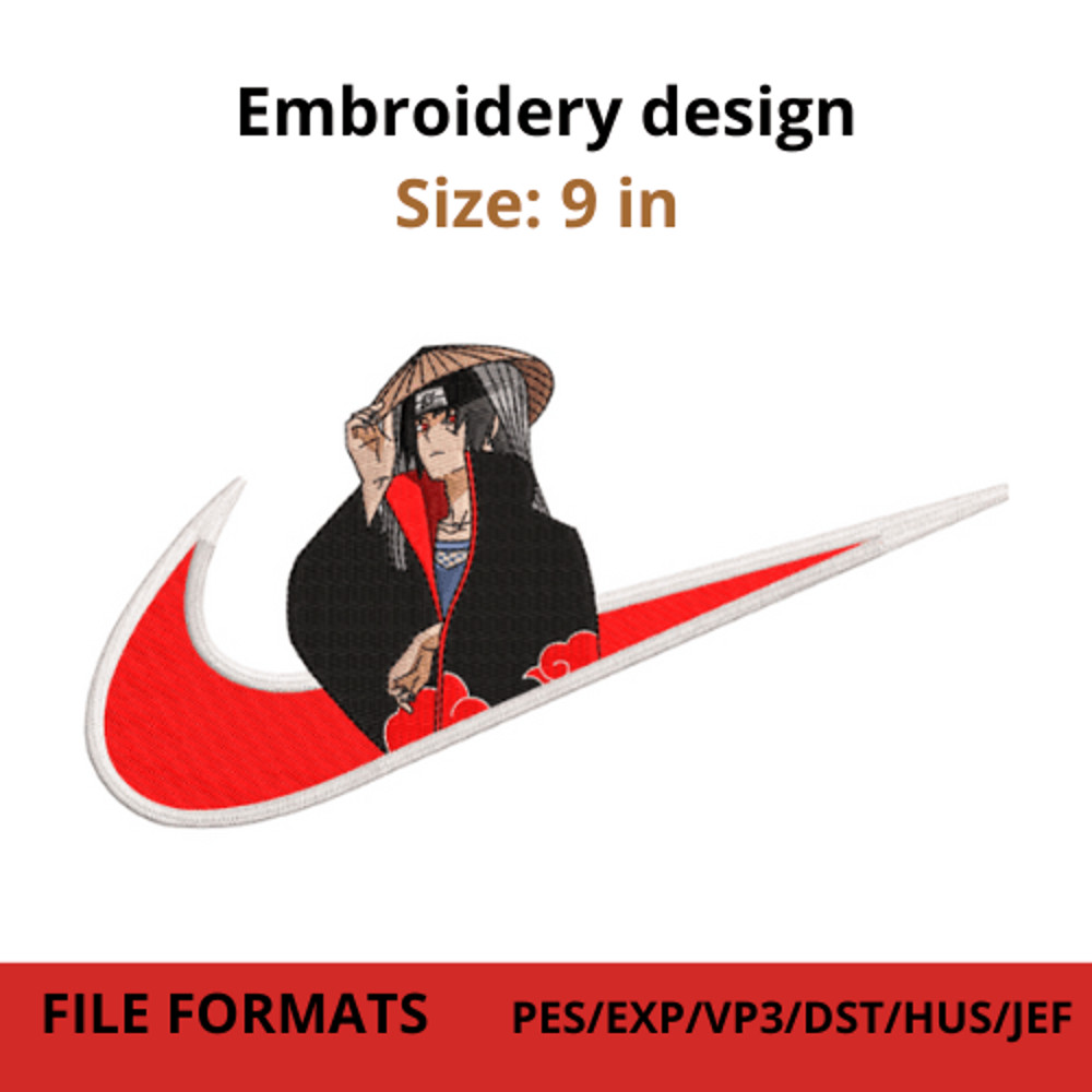 Swoosh Itachie Embroidery Design 0