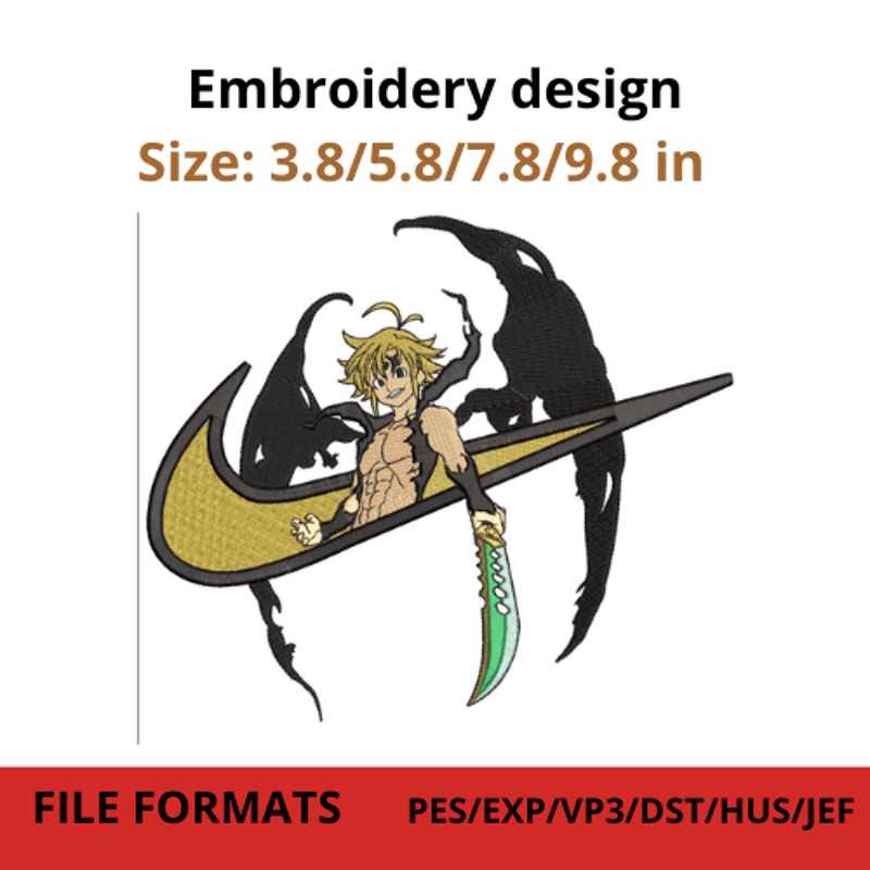 Meliodas Embroidery Design 0