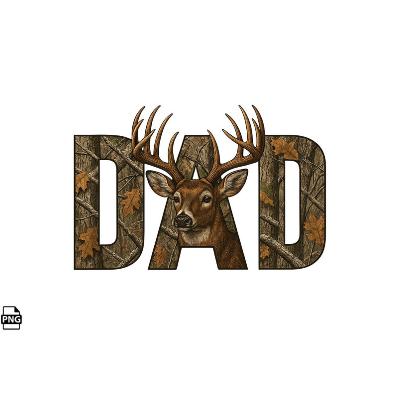 Fathers Day Hunting Dad PNG Sublimation Design 0