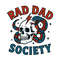 Fathers Day Skull Snake Rad Dad Society PNG Sublimation Design 0