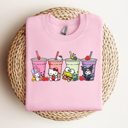 hello kitty boba sweatshirt