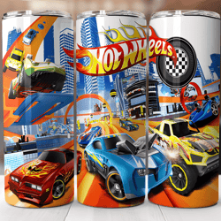 hot wheels inspired 20oz tumbler wrap png | digital download for sublimation | race car tumbler design for kids