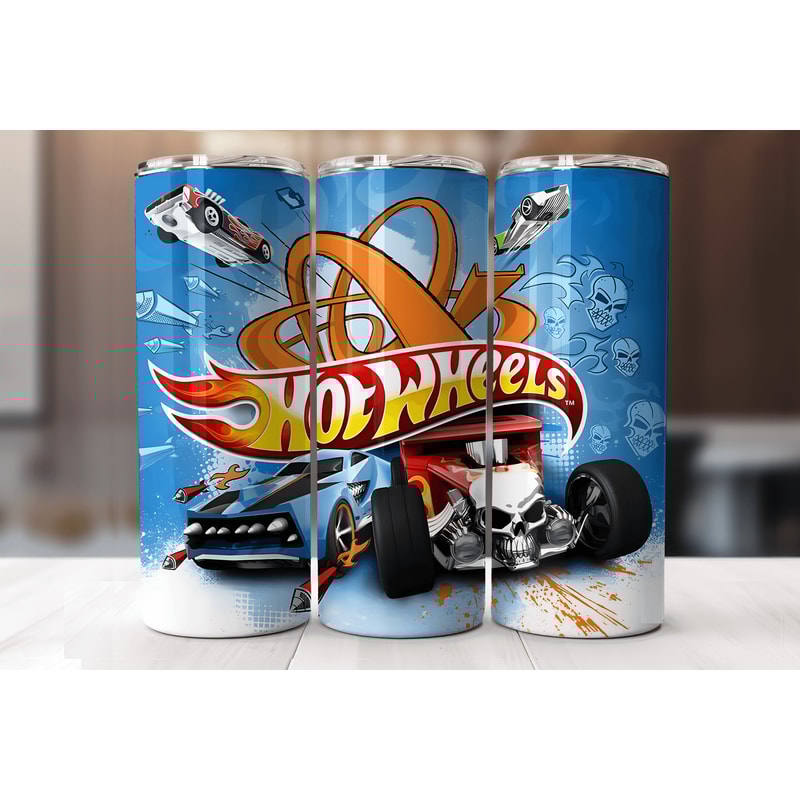 C Hot Wheels Inspired 20oz Tumbler Wrap PNG Digital Download For Sublimation Race Car Tumbler Des 0