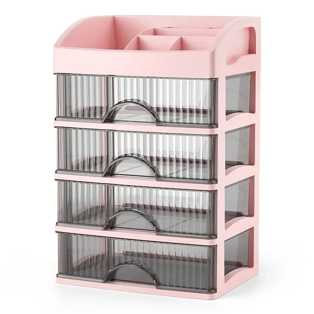 Drawer Style Storage Box Transparent Jewelry Skin Care Products Storage Box Highcapacity Desktop Cl 4