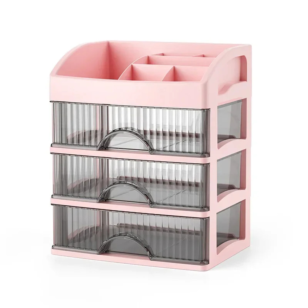 Drawer Style Storage Box Transparent Jewelry Skin Care Products Storage Box Highcapacity Desktop Cl 6