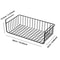 1pc WhiteBlack Hanging Net Basket Iron Material Large Capacity Hanging Under Cabinet Wall Wardrobe