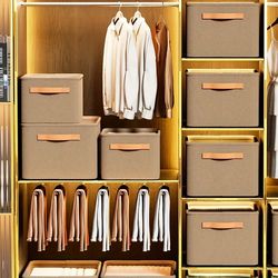 3 pcs thicken clothes organizer, foldable pants sweater storage box for wardrobe, cabinet drawers, jeans clothes storage