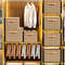 Wardrobe organizer box for closet storage