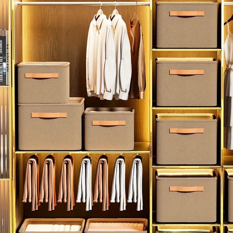 Wardrobe organizer box for closet storage