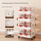 compact storage rack for kitchen and bathroom
