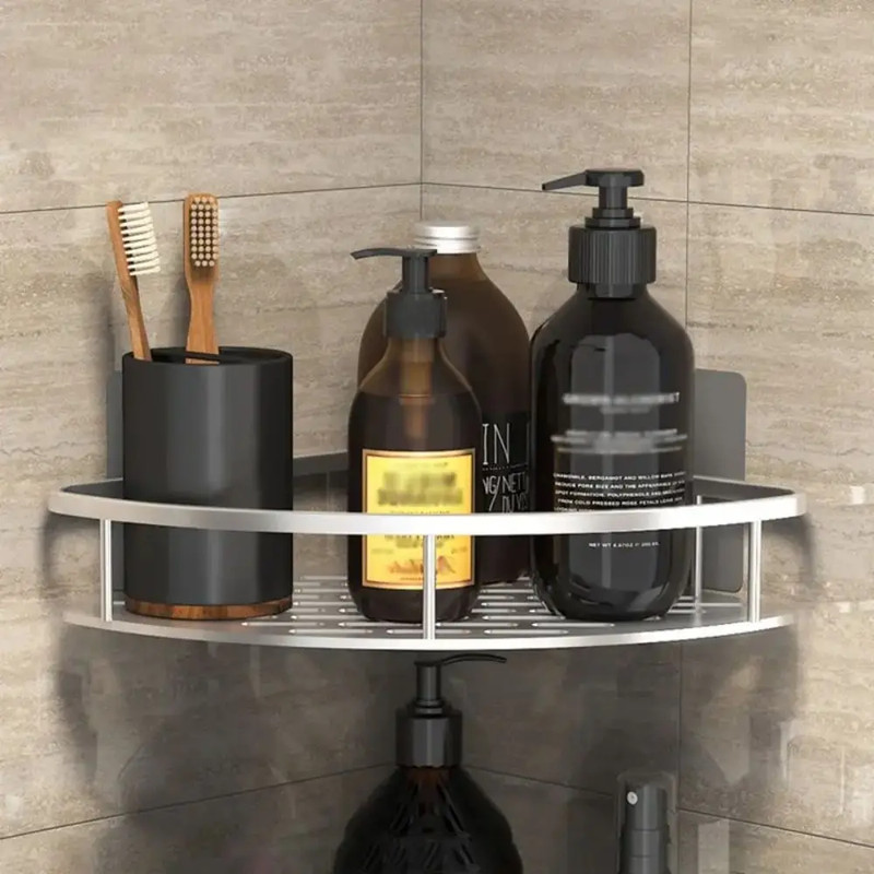 Shampoo organizer for bathroom wall