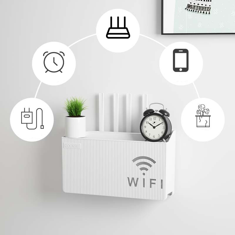 wall mounted router storage box