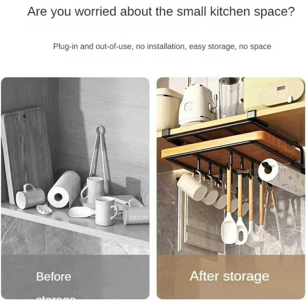 Kitchen hanging rack for cutting boards
