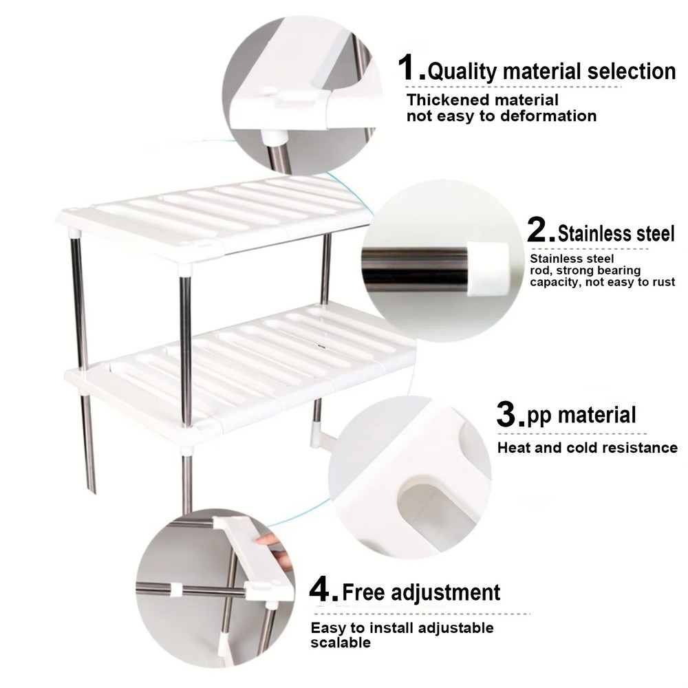 expandable cabinet organizer for kitchen