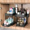 Expandable pullout kitchen organizer for cabinets