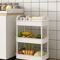 Kitchen and bathroom spacesaving mobile storage rack