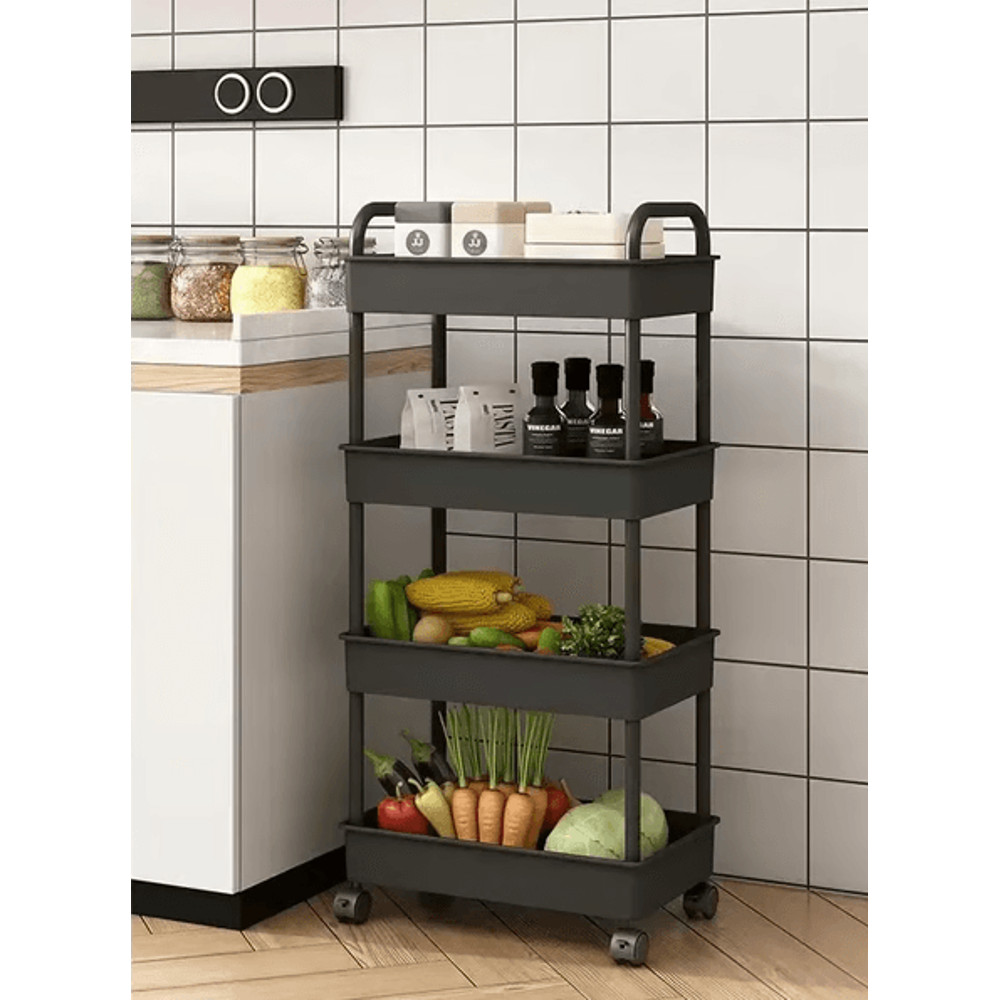 Multilayer storage rack for bathroom and bedroom