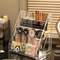 Stepped Acrylic Cosmetics Storage Box Organizer, Large Clear Makeup Layers Tray for Lipstick, Eyeshadow & Dressing Table