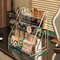 Stepped Acrylic Cosmetics Storage Box Organizer, Large Clear Makeup Layers Tray for Lipstick, Eyeshadow & Dressing Table