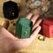 TAIMY Mini Velvet Hexagon Ring Box, Custom Logo & Color Jewelry Box for Weddings, Single Slot Retro Antique Ring Case
