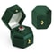 TAIMY Mini Velvet Hexagon Ring Box, Custom Logo & Color Jewelry Box for Weddings, Single Slot Retro Antique Ring Case