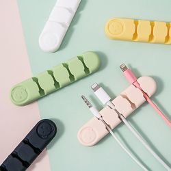mohamm 1 piece cute cable organizers holder clips, desktop cord management for office & home