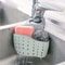 Adjustable Sink Draining Hanging Basket, Rubber Sink Bag, Soap Sponge Shelf & Faucet Holder for Kitchen & Bathroom