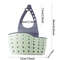 Adjustable Sink Draining Hanging Basket, Rubber Sink Bag, Soap Sponge Shelf & Faucet Holder for Kitchen & Bathroom