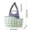 Adjustable Sink Draining Hanging Basket, Rubber Sink Bag, Soap Sponge Shelf & Faucet Holder for Kitchen & Bathroom