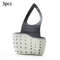 Adjustable Sink Draining Hanging Basket, Rubber Sink Bag, Soap Sponge Shelf & Faucet Holder for Kitchen & Bathroom