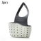 Adjustable Sink Draining Hanging Basket, Rubber Sink Bag, Soap Sponge Shelf & Faucet Holder for Kitchen & Bathroom