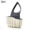 Adjustable Sink Draining Hanging Basket, Rubber Sink Bag, Soap Sponge Shelf & Faucet Holder for Kitchen & Bathroom