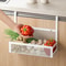 Under Cabinet Basket, Pullout Drawer Hanging Rack for Kitchen Storage Space-Saving Sliding Organizer for Tissue, Cup