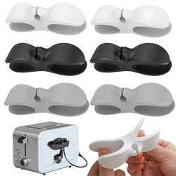 wire cord organizer holder, silicone cable clip for kitchen appliances, data cable storage household wire management
