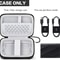 Carrying Case for Samsung T9 Portable, Shockproof Protective Storage Holder for USB External Solid State Drive, Cable