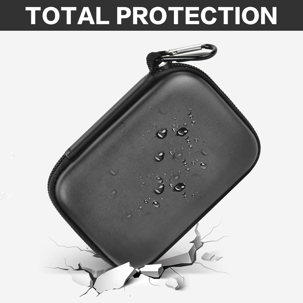 Carrying Case for Samsung T9 Portable, Shockproof Protective Storage Holder for USB External Solid State Drive, Cable