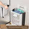 Large Folding Storage Basket, Wall-Mounted & Portable Hamper with Removable Liner Bag, Space-Saving Fabric Laundry
