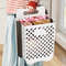 Large Folding Storage Basket, Wall-Mounted & Portable Hamper with Removable Liner Bag, Space-Saving Fabric Laundry