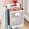 Large Folding Storage Basket, Wall-Mounted & Portable Hamper with Removable Liner Bag, Space-Saving Fabric Laundry