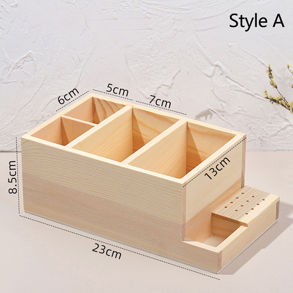Durable Nail Drill Machine Bits Wooden Holder, Organizer Box for Nail Training, Nail Art Accessories & DIY Manicure Tool