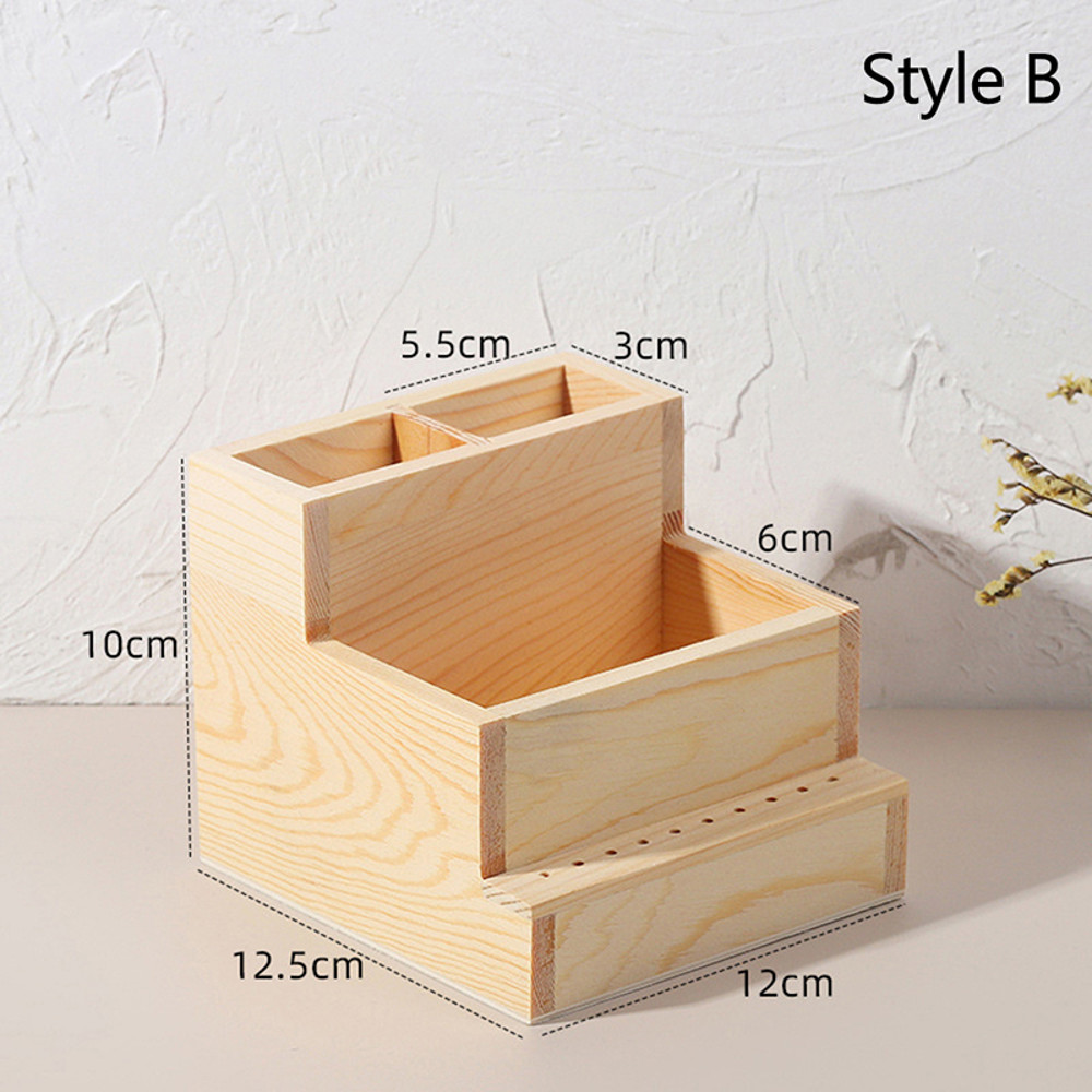 Durable Nail Drill Machine Bits Wooden Holder, Organizer Box for Nail Training, Nail Art Accessories & DIY Manicure Tool