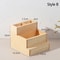 Durable Nail Drill Machine Bits Wooden Holder, Organizer Box for Nail Training, Nail Art Accessories DIY Manicure Tools
