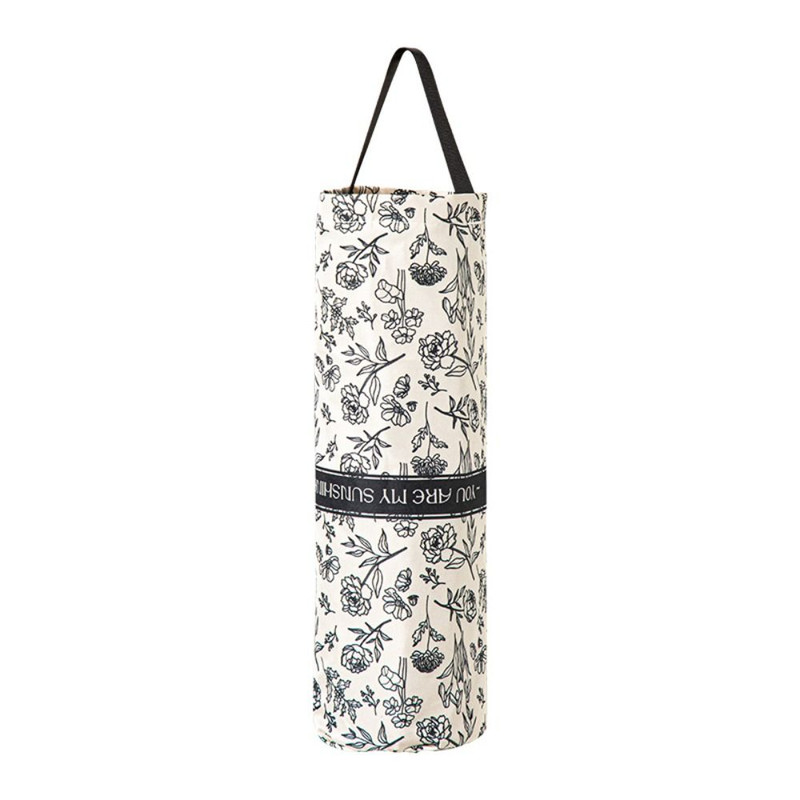 Cartoon Pattern Grocery Bag Holder, Wall-Mounted Bottom Opening Garbage Bag Organizer, Large Space-Saving Trash Bag