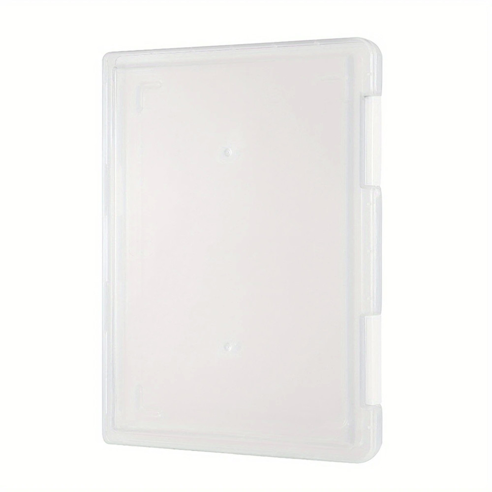 Multi-layer Portable File Box, A4 Plastic PP File Box, Waterproof Contract Storage Box with Transparent Design