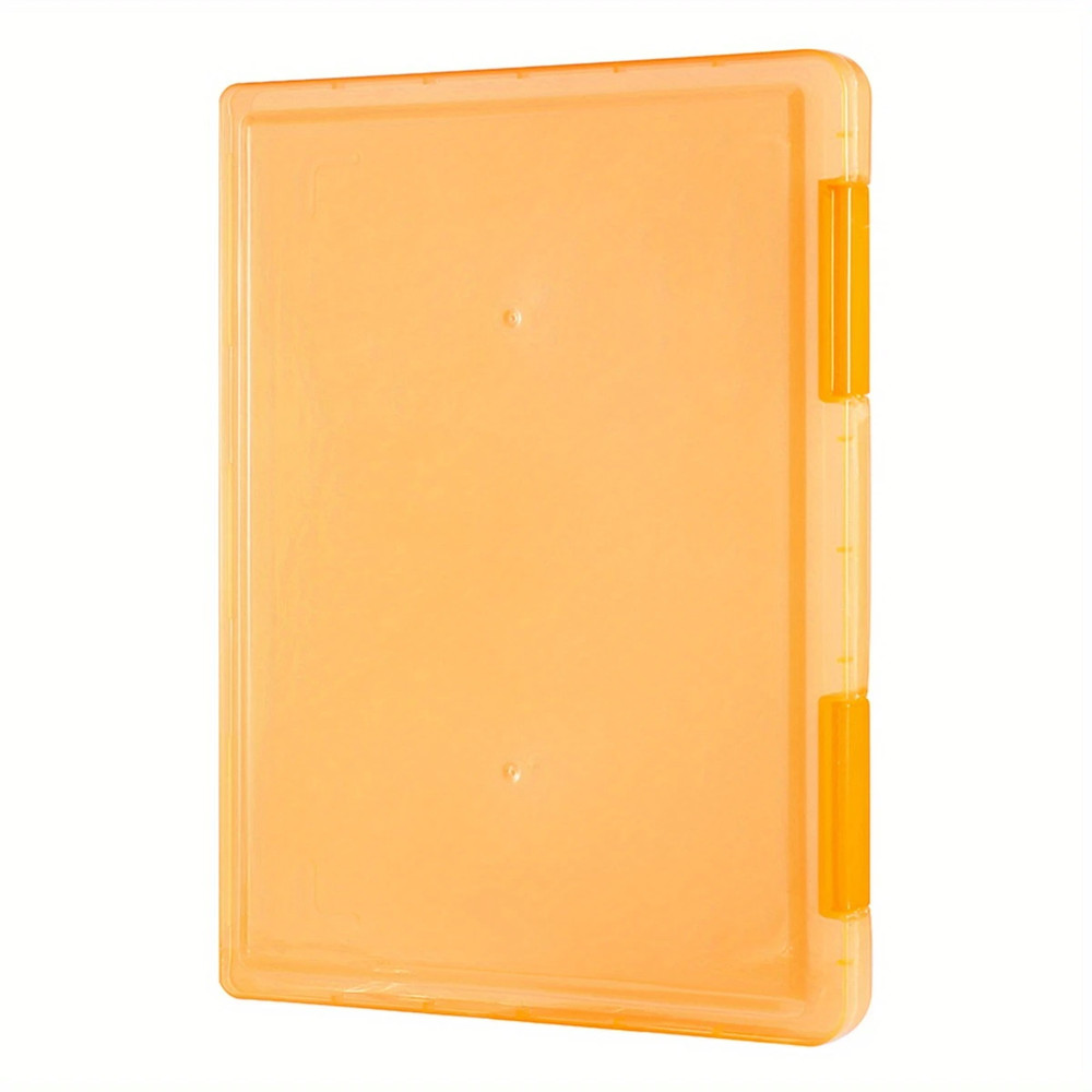 Multi-layer Portable File Box, A4 Plastic PP File Box, Waterproof Contract Storage Box with Transparent Design