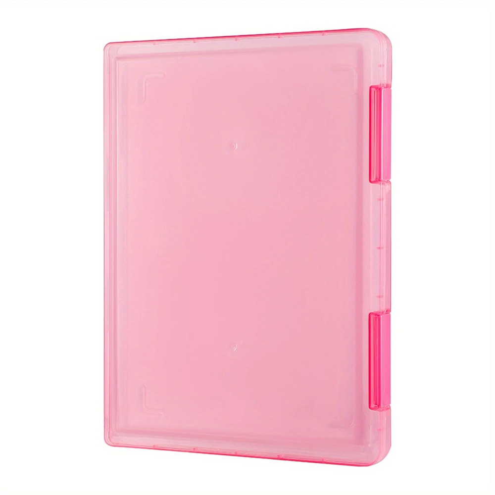 Multi-layer Portable File Box, A4 Plastic PP File Box, Waterproof Contract Storage Box with Transparent Design